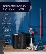 Huron Top Fill Humidifier 2L Black