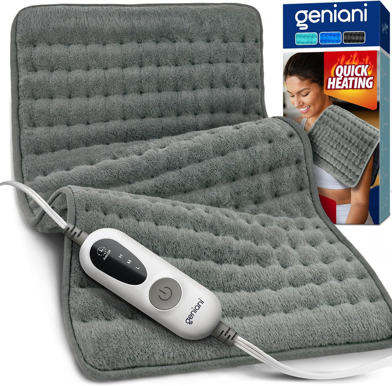 Heating Pad for Back Pain & Cramps Relief, Auto Shut Off, Machine Washable