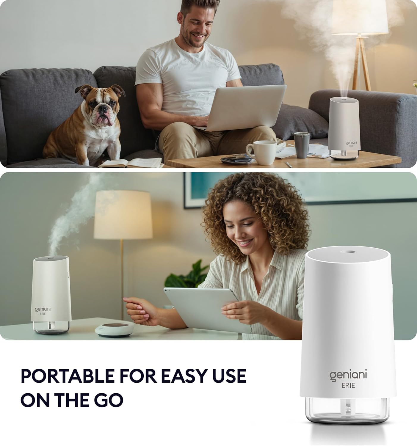 Erie Travel USB Humidifier 250ML White