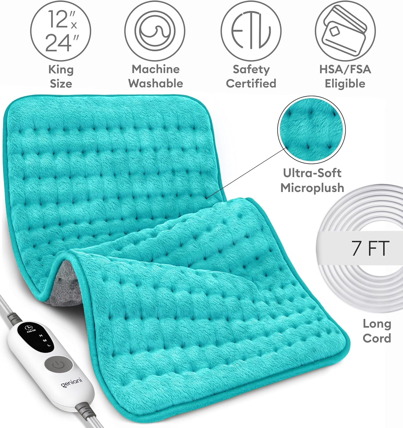 Heating Pad XL Viridian Green