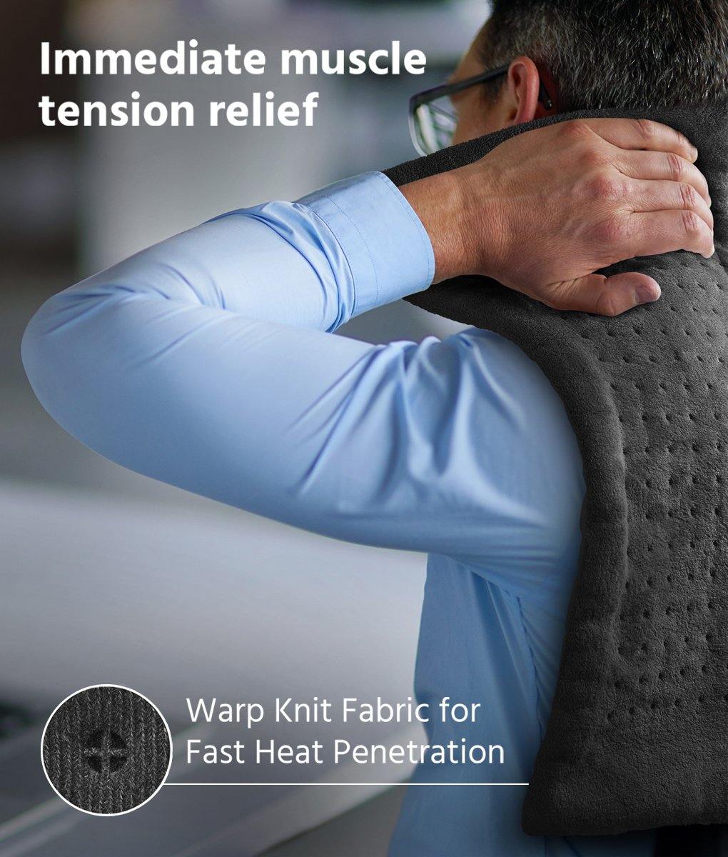 Geniani Extra Large Heating Pad XL (12x24’’) Black Buy Online at the