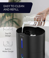 Huron Top Fill Humidifier 2L Black