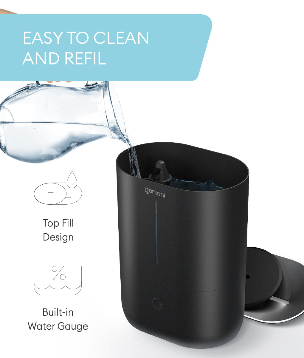 Geniani Huron Large Ultrasonic Humidifier 4 L (Black) - Buy Online Best ...