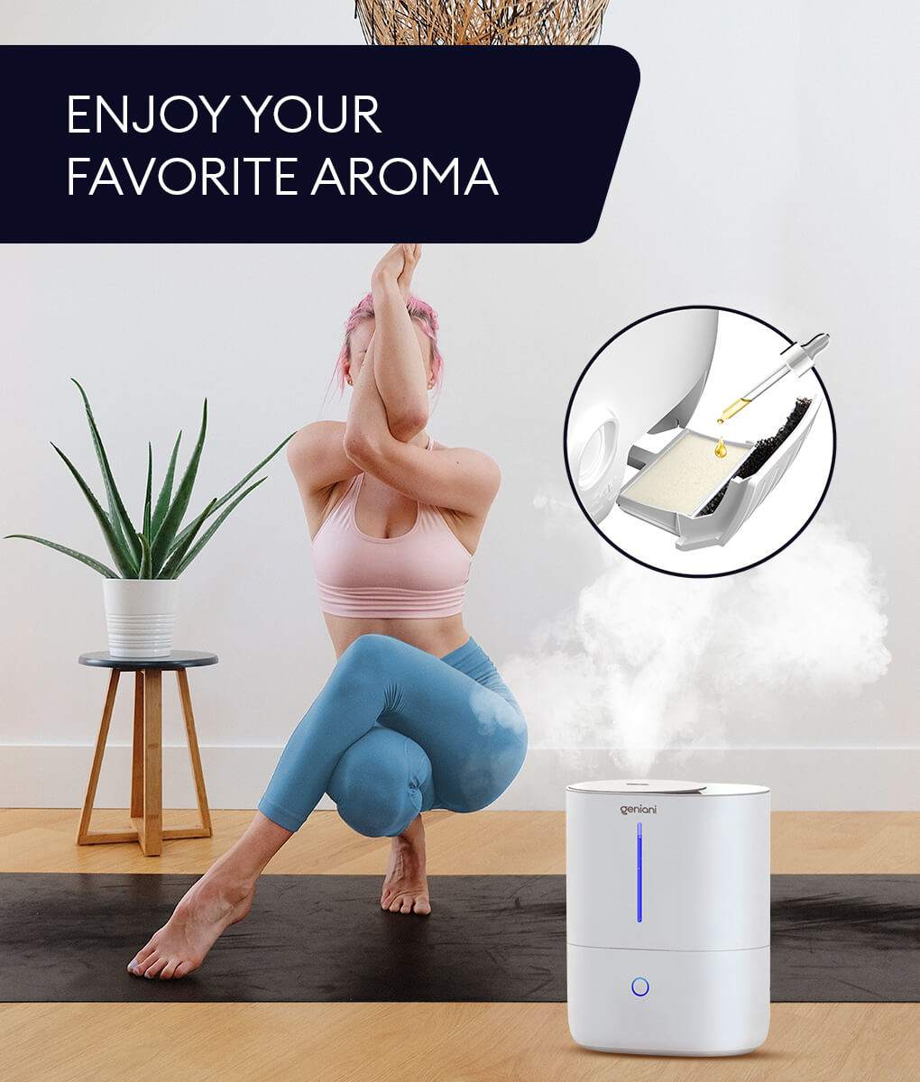 Geniani Huron White Top Fill Essential Oils Humidifier 4L Buy Online